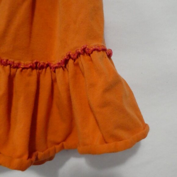 TANGERINE | size 12 | Vibrant Orange Ruffle Cotton Skirt - Skorts - Picture 14 of 14